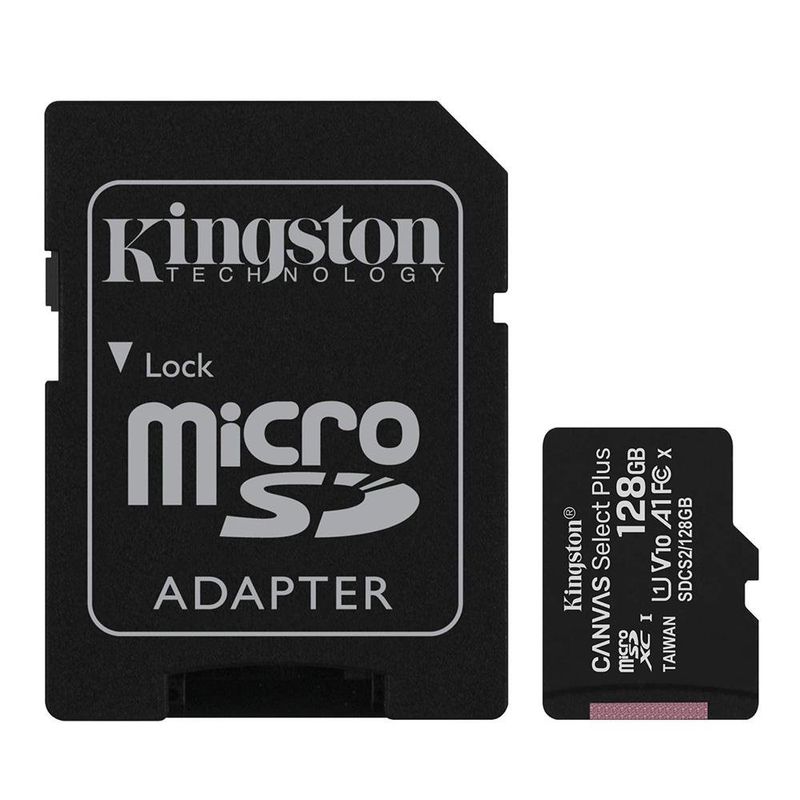 #MEMORIA MICRO SD 128GB CANVAS PLUS KING