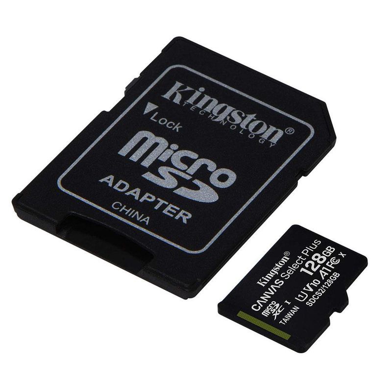 #MEMORIA MICRO SD 128GB CANVAS PLUS KING