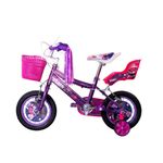 Bicicleta Star Niña de 12 plg con Canasta y Porta Muñeca Diseños Surtidos
