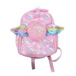 Mochila Infantil Rosa con Alas de Unicornio y Estampado Colorido