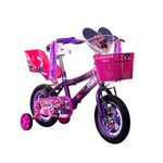 Bicicleta Star Niña de 12 plg con Canasta y Porta Muñeca Diseños Surtidos
