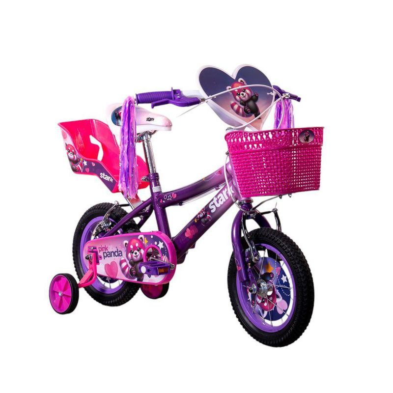 Bicicleta Star Niña de 12 plg con Canasta y Porta Muñeca Diseños Surtidos