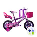 Bicicleta Star Niña de 12 plg con Canasta y Porta Muñeca Diseños Surtidos