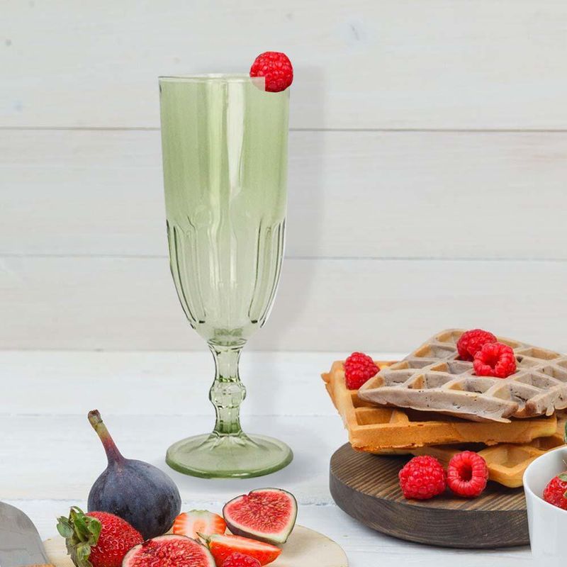 Copa Champagne Verde 5.5 oz