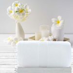 Toalla de Baño 100% Algodón Blanca 70 x 140 Cm