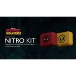 Set de 2 Bocinas Pórtatiles Diseño de Deadpool y Wolverine