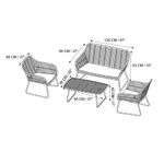 Set de Sala de Exterior Leila Ratán Blanco