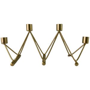 Candelero Dorado para 4 Velas