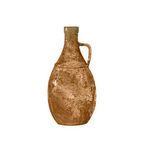 Jarrón de Vidrio con Asa Café 26 Cm