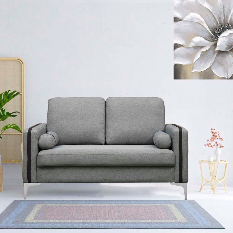 Sofá Atenas Gris 2 Plazas 132X82X84 Cm