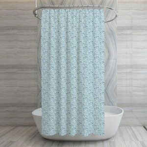 Set de Cortina con Liner y Ganchos Celeste