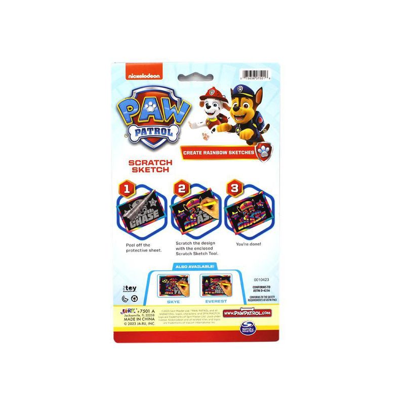 Kit de Dibujo Scratch Paw Patrol 3 Pzas