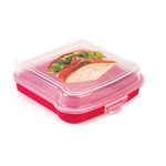 Contenedor de Plástico para Sándwich Colores Surtidos