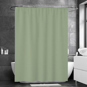 Set de Cortina para Baño con Ganchos Verde 13 Pzas