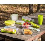 Contenedor de Plástico para Sándwich Colores Surtidos