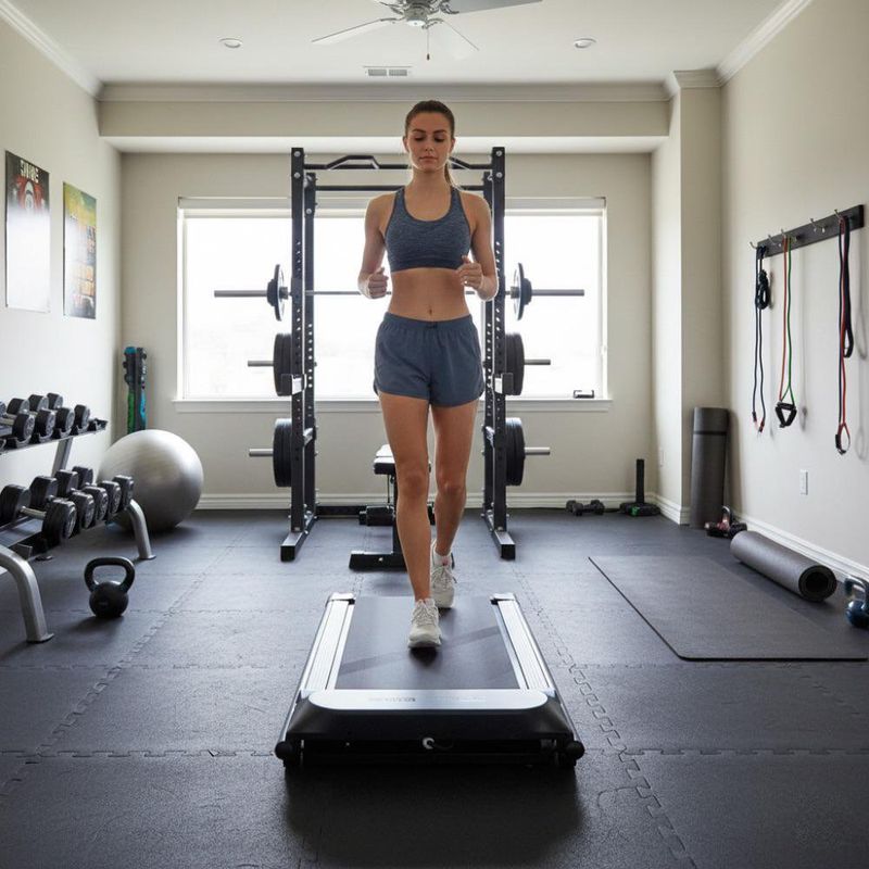 Walkingpad para Caminar en Casa u Oficina con Pantalla LCD y Motor Silencioso