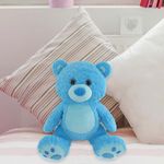 Peluche Oso Celeste De 15 Plg, Suave Y Abrazable