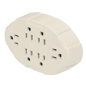 Adaptador Aterrizado 6 Entradas 125V 60H 15A - Volteck