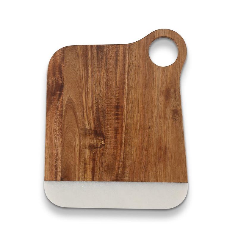 Tabla de Madera y Mármol 30.5x24.3 Cm