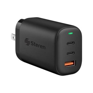 Cargador GaN USB Quick Charge y USB-C Power Delivery de 65W