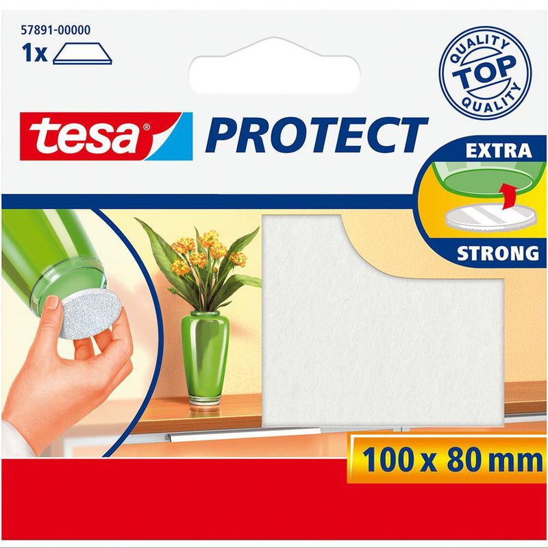 Protector de Fieltro Blanco 100 x 80 Mm - Tesa