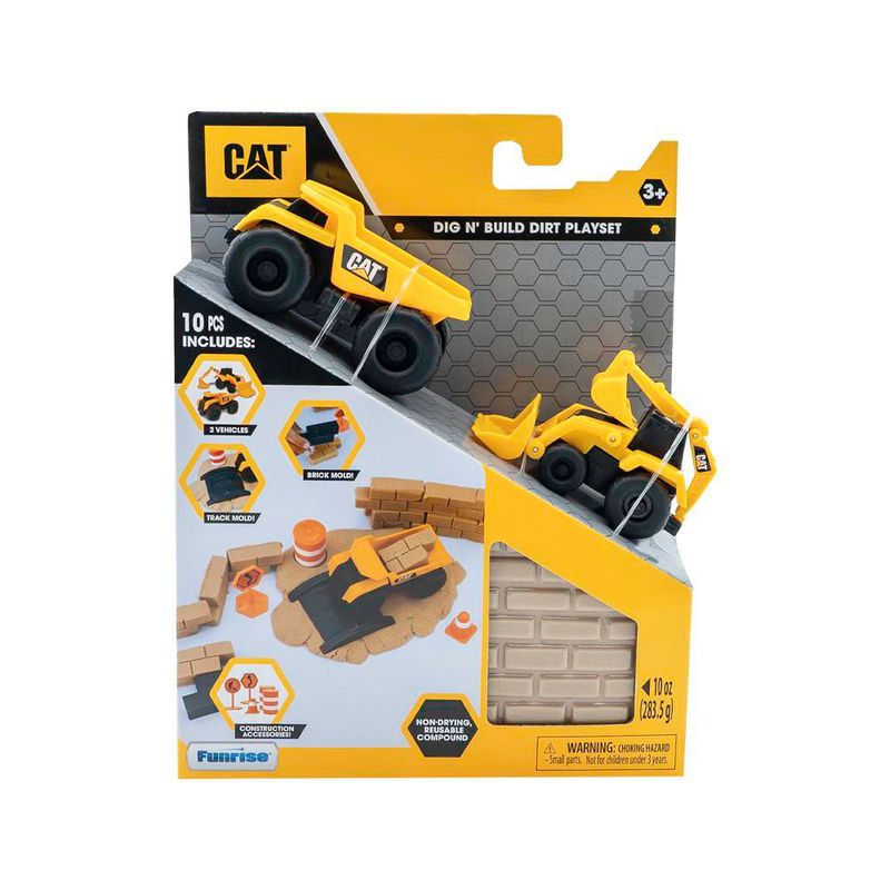 Juego Dig N' Build CAT con 2 Vehículos