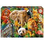 Puzzle Wild Animal Collage 500 Pzas