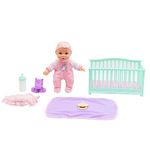 Muñeca con Cuna y Accesorios