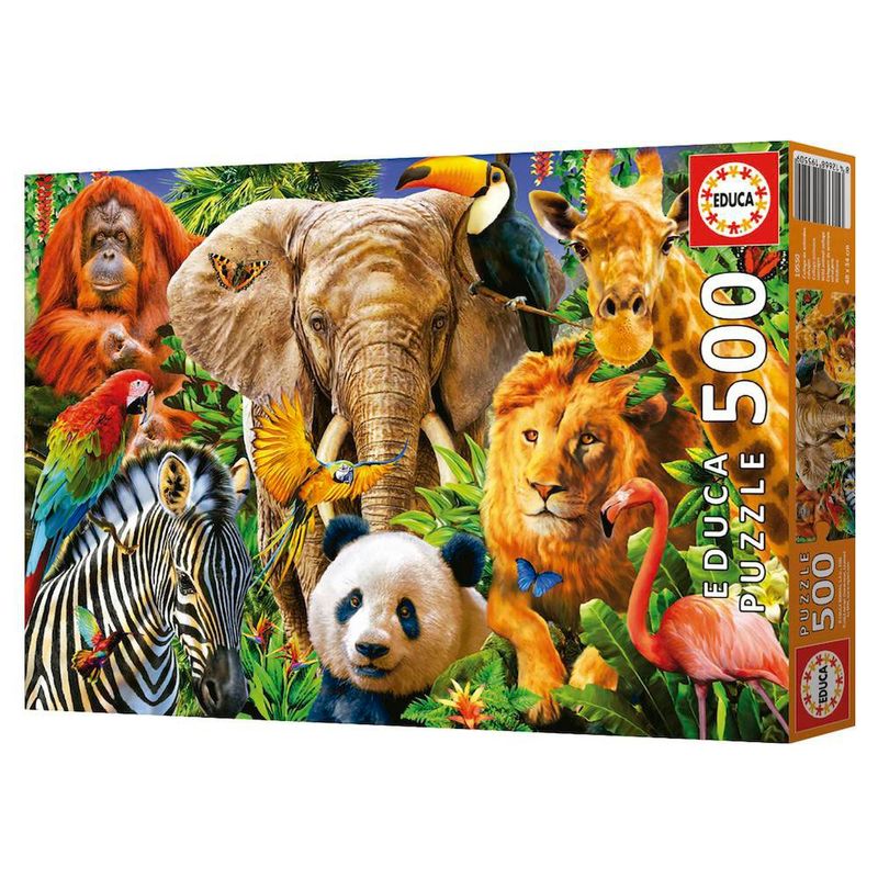 Puzzle Wild Animal Collage 500 Pzas