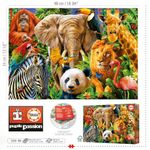 Puzzle Wild Animal Collage 500 Pzas
