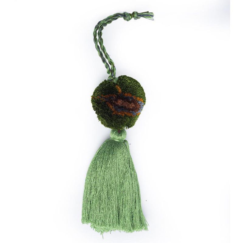 Pompón Elaborados Artesanalmente Verde Jade