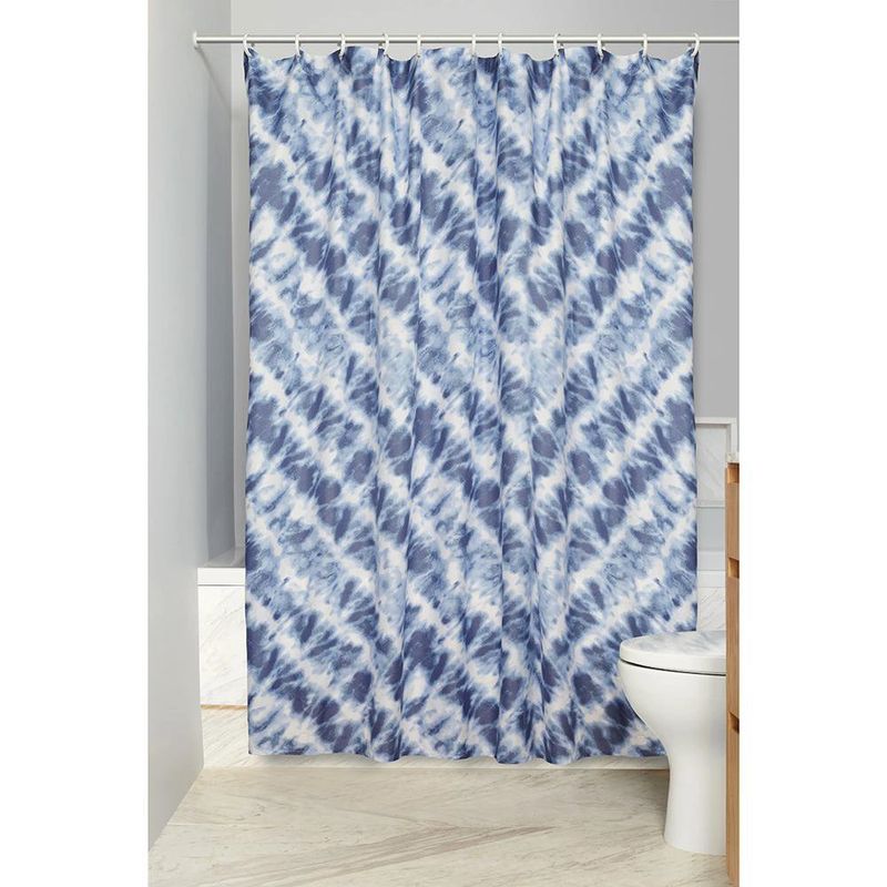 Cortina para Ducha Dazzling con Diseño en Azul