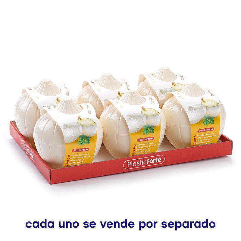 Contenedor de Plástico para Cebolla Blanco