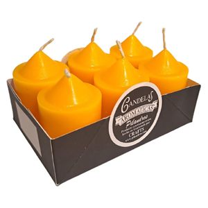 Set de Velas Votive Miel 6 Unidades - Pilandros