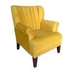 Silla Niza Color Amarillo con Respaldo