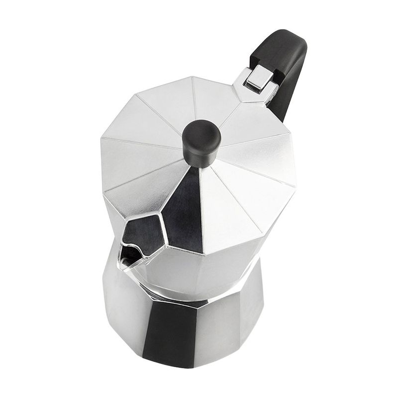 Cafetera Italiana Kenia de Aluminio con Mango de Baquelita 6 Tazas