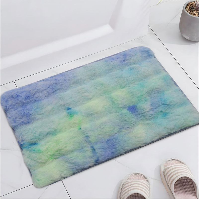 Alfombra para Baño Tie-Dyed Verde 60x40 Cm