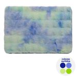 Alfombra para Baño Tie-Dyed Verde 60x40 Cm