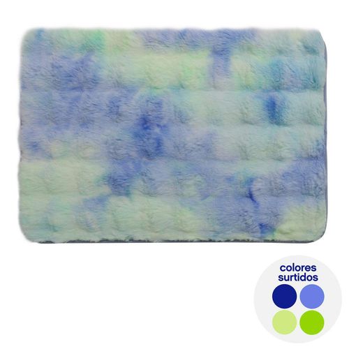 Alfombra para Baño Tie-Dyed Verde 60x40 Cm