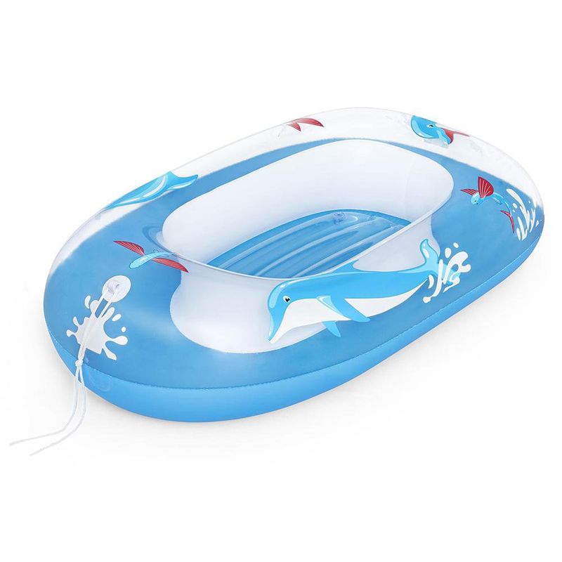 Flotador Inflable para Niños con Diseño de Delfines Azul