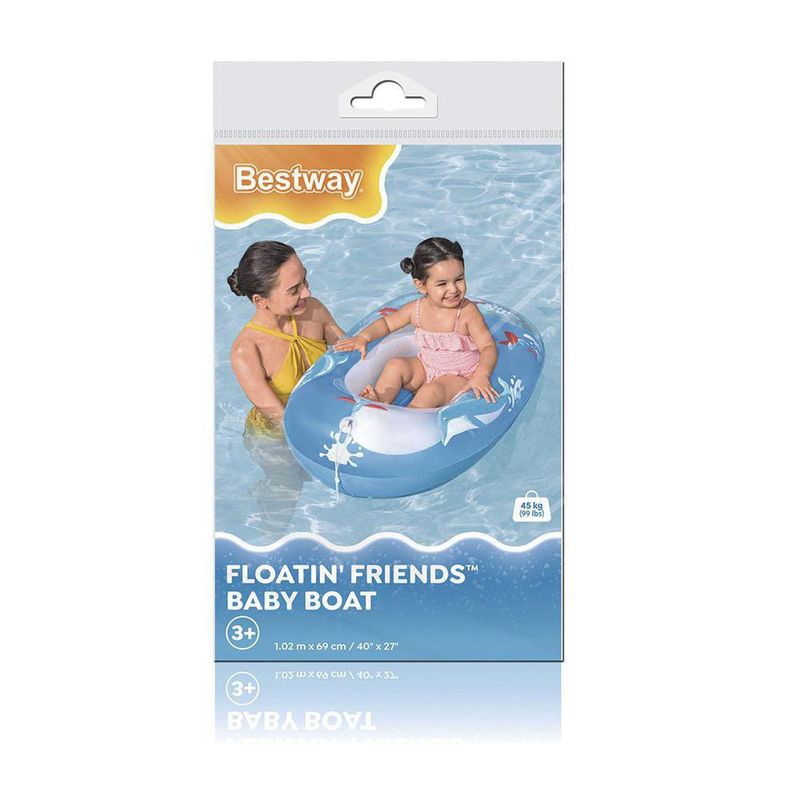 Flotador Inflable para Niños con Diseño de Delfines Azul