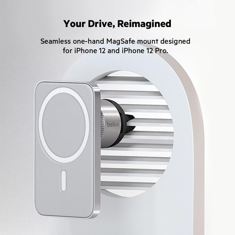Soporte de Ventilación para Automóvil con Magsafe Gris