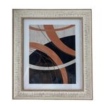 Marco Decorativo Rústico Beige con Textura Tallada