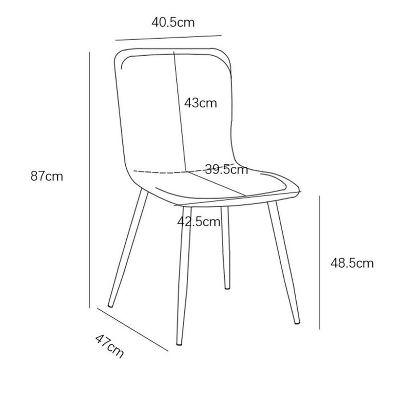 Set Comedor Bremis para 4 Personas Color Gris Oscuro