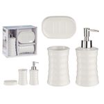 Set de 3 Accesorios para Baño de Cerámica