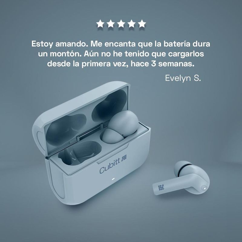 Audífonos Inalámbricos Azul - Cubitt