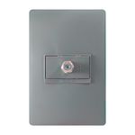 Toma Coaxial TV Luzica Grafito