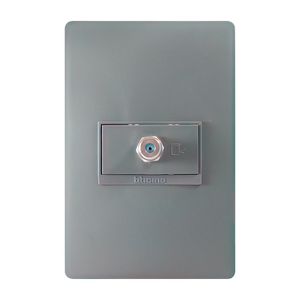Toma Coaxial TV Luzica Grafito
