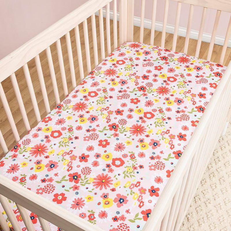 Set de Sábanas Cobertoras 2 Piezas Chispas Floral Multicolor