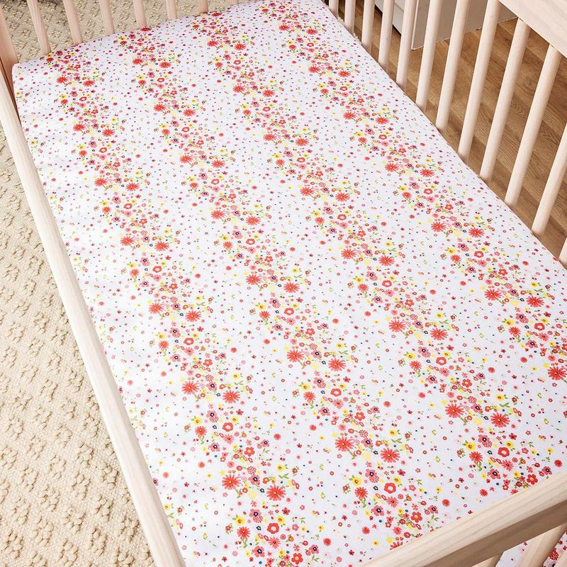 Set de Sábanas Cobertoras 2 Piezas Chispas Floral Multicolor